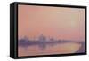 Sundown on the Yamuna-Derek Hare-Framed Stretched Canvas