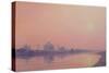 Sundown on the Yamuna-Derek Hare-Stretched Canvas