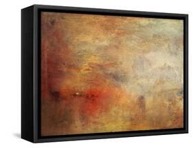 Sundown over a Lake, 1840-J^ M^ W^ Turner-Framed Stretched Canvas