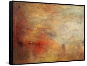 Sundown over a Lake, 1840-J^ M^ W^ Turner-Framed Stretched Canvas