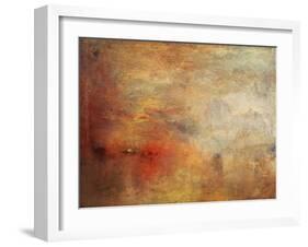 Sundown over a Lake, 1840-J^ M^ W^ Turner-Framed Giclee Print