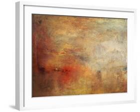 Sundown over a Lake, 1840-J^ M^ W^ Turner-Framed Giclee Print