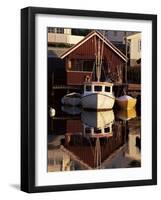 Sundown Over South Harbour, Village of Fjallbacka, Bohuslan, Sweden, Scandinavia, Europe-Kim Hart-Framed Photographic Print