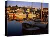 Sundown Over South Harbour, Village of Fjallbacka, Bohuslan, Sweden, Scandinavia-Kim Hart-Stretched Canvas