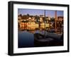 Sundown Over South Harbour, Village of Fjallbacka, Bohuslan, Sweden, Scandinavia-Kim Hart-Framed Photographic Print