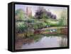 Sundown Reflections-Timothy Easton-Framed Stretched Canvas