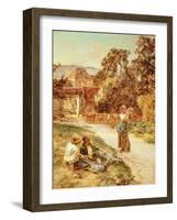 Sundown, Return of the Cattle, 1897-Leon Augustin Lhermitte-Framed Giclee Print