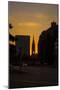 Sundown Shining Through a Window of a Hamburg Church-Petra Daisenberger-Mounted Photographic Print