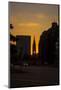 Sundown Shining Through a Window of a Hamburg Church-Petra Daisenberger-Mounted Photographic Print