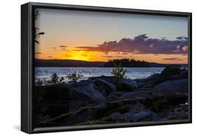 Sundown, Stora Le Lake, Sweden-Andrea Lang-Framed Photographic Print