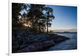 Sundown, Stora Le Lake, Sweden-Andrea Lang-Framed Photographic Print