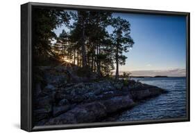 Sundown, Stora Le Lake, Sweden-Andrea Lang-Framed Photographic Print