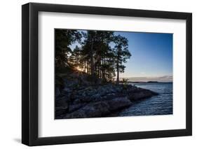 Sundown, Stora Le Lake, Sweden-Andrea Lang-Framed Photographic Print