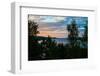 Sundown, Stora Le, near Ed, Dalsland, Götaland, Sweden-Andrea Lang-Framed Photographic Print