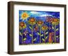 Sundown Sunflowers-Wyanne-Framed Giclee Print