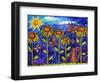 Sundown Sunflowers-Wyanne-Framed Giclee Print