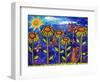 Sundown Sunflowers-Wyanne-Framed Giclee Print