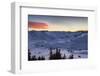 Sundown, Sunser Alp, Valley, Snow-Jurgen Ulmer-Framed Photographic Print