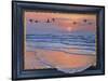 Sundown with Swans-Harro Maass-Stretched Canvas