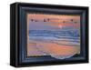 Sundown with Swans-Harro Maass-Framed Stretched Canvas