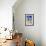 Sundrenched Adobe House, Santa Fe, New Mexico-George Oze-Framed Photographic Print displayed on a wall