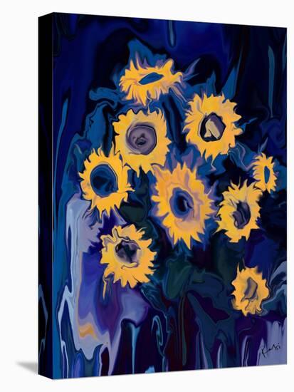 sunflower 1-Rabi Khan-Stretched Canvas