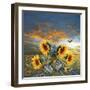 Sunflower And Bird-Ata Alishahi-Framed Giclee Print