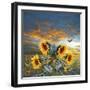 Sunflower And Bird-Ata Alishahi-Framed Giclee Print