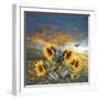 Sunflower And Bird-Ata Alishahi-Framed Giclee Print