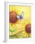 Sunflower and Butterfly-Melinda Hipsher-Framed Giclee Print