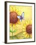 Sunflower and Butterfly-Melinda Hipsher-Framed Giclee Print