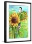 Sunflower and Chickadee-Melinda Hipsher-Framed Giclee Print