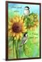 Sunflower and Chickadee-Melinda Hipsher-Framed Giclee Print