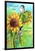 Sunflower and Chickadee-Melinda Hipsher-Framed Giclee Print