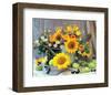 Sunflower Arrangement I-null-Framed Premium Giclee Print