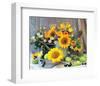 Sunflower Arrangement I-null-Framed Premium Giclee Print