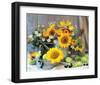 Sunflower Arrangement I-null-Framed Art Print