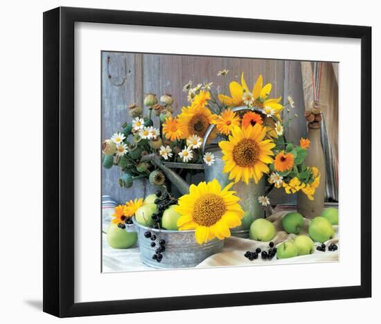 Sunflower Arrangement I-null-Framed Art Print