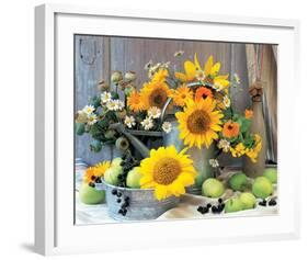 Sunflower Arrangement I-null-Framed Art Print