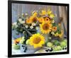 Sunflower Arrangement I-null-Framed Art Print