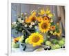 Sunflower Arrangement I-null-Framed Art Print