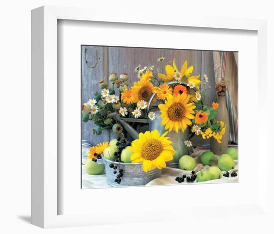 Sunflower Arrangement I-null-Framed Art Print