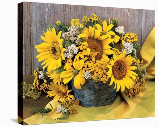 Sunflower Arrangement II-null-Stretched Canvas