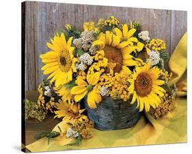 Sunflower Arrangement II-null-Stretched Canvas