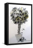 Sunflower arrangement-Linda Arthurs-Framed Stretched Canvas