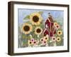 Sunflower Birdhouse-Tracy Miller-Framed Giclee Print