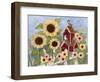 Sunflower Birdhouse-Tracy Miller-Framed Giclee Print