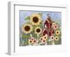 Sunflower Birdhouse-Tracy Miller-Framed Giclee Print