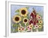 Sunflower Birdhouse-Tracy Miller-Framed Giclee Print