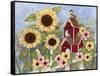 Sunflower Birdhouse-Tracy Miller-Framed Stretched Canvas